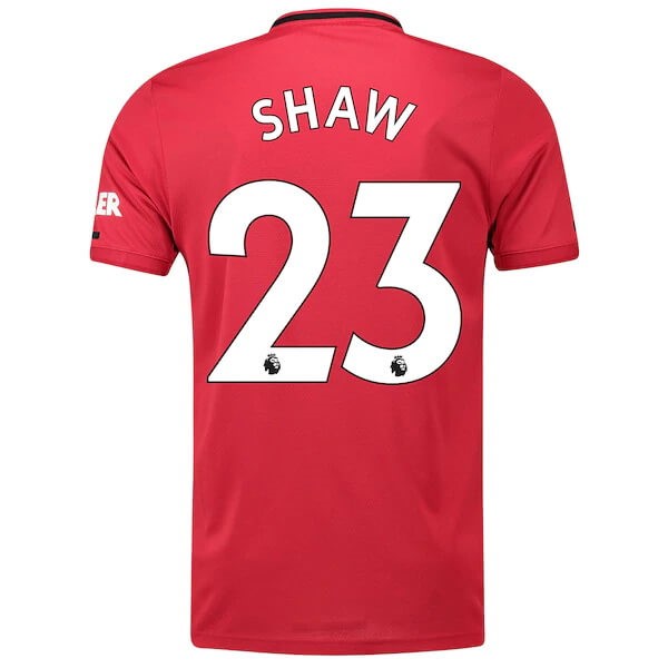 Camiseta Manchester United NO.23 Shaw 1ª Kit 2019 2020 Rojo